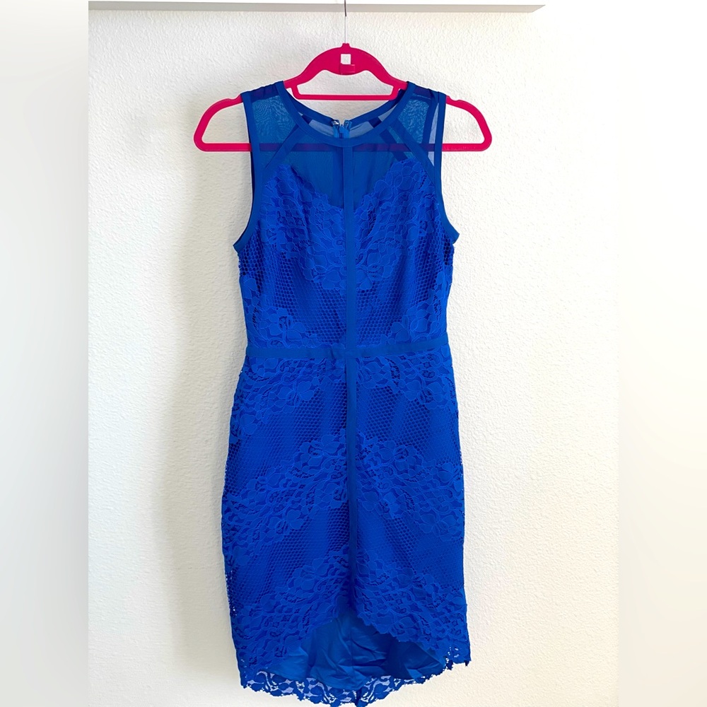 Blue lace dress